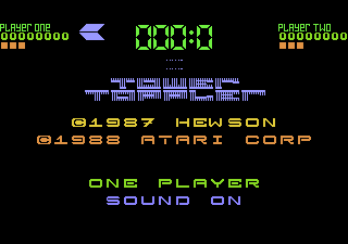 Tower Toppler title screen for Atari 7800